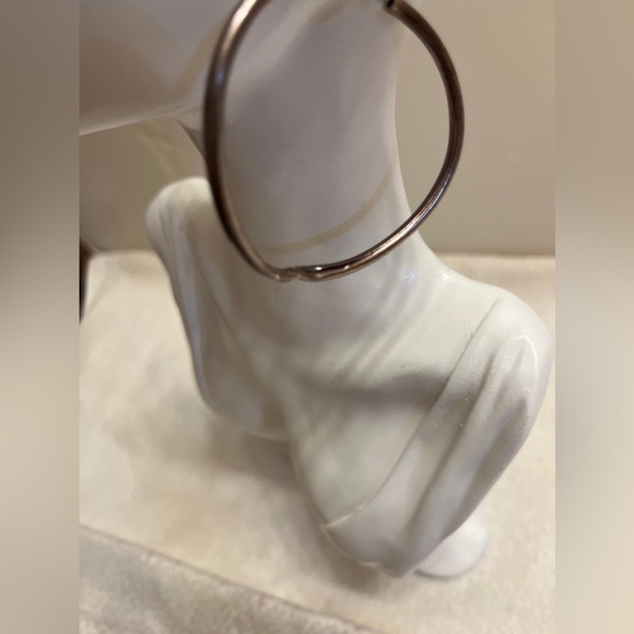 Vintage Silver Hoop Earrings - Picture 3 of 13